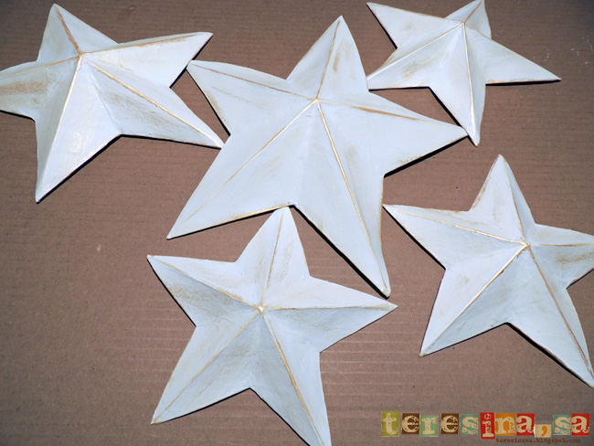 Décorations de noël étoile en papier ou carton